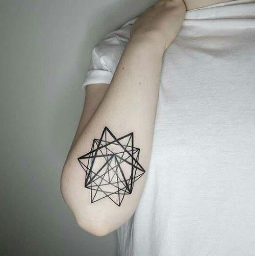 geoetric star tattoo