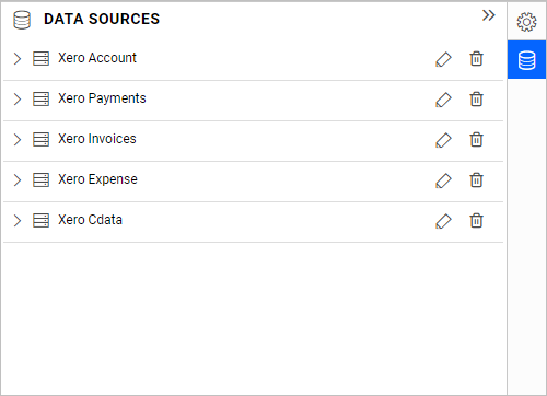 Data Source List Panel