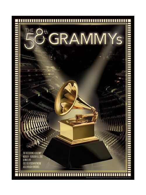 The 58th Annual Grammy Awards (2016) | Poster