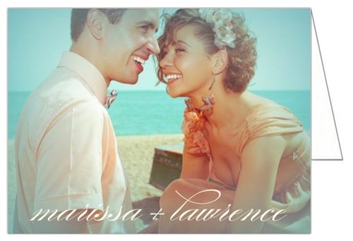 Pure Allure Photo Thank You Cards allow you to personalize your cards with your own image.