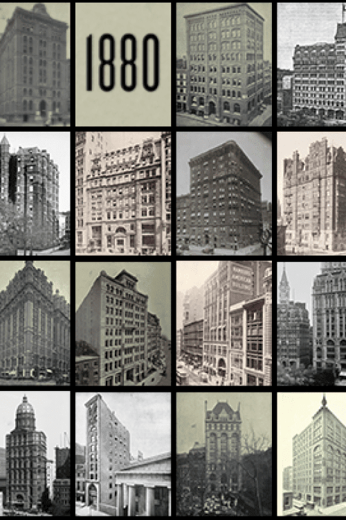 Compilation of the first skyscrapers in New York