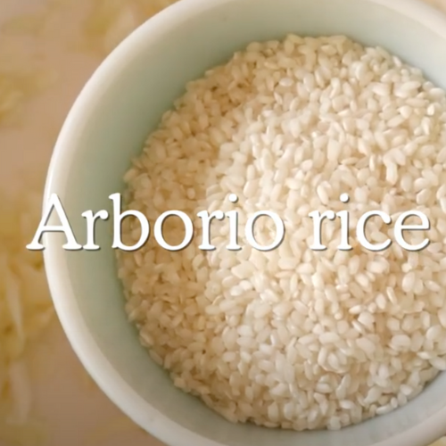 Arborio rice in a bowl