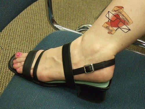 1069 Ankle Tattoo