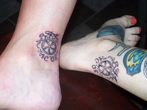 1083 Ankle Tattoo