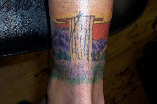 1091 Ankle Tattoo