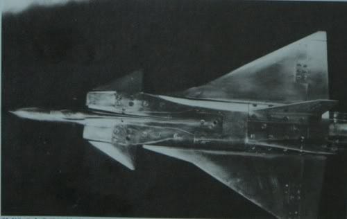 Figure 3.1: a wind tunnel model of CAC’s 1970’s era J-9VI project, with its distinctive canard-delta-twin tail configuration that would later find its way on the company’s J-20