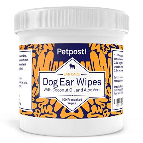 Petpost Ear Wipe Pads with Coconut Oil & Aloe Solution