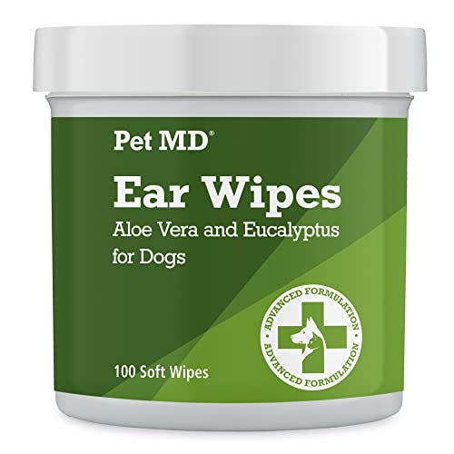 Pet MD Ear Wipes with Aloe & Eucalyptus