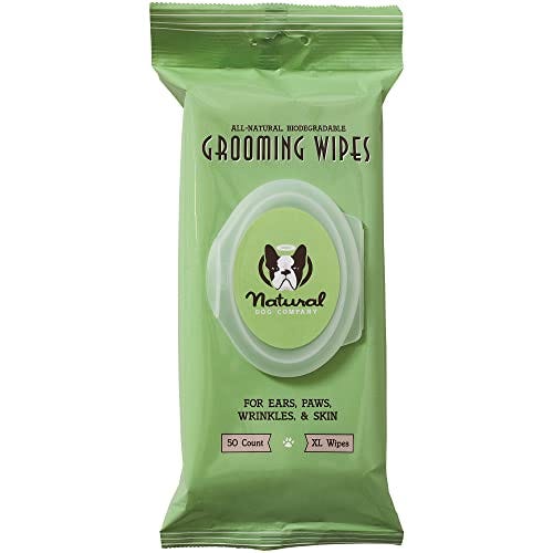 Natural Dog Company Grooming Wipes with Aloe Vera