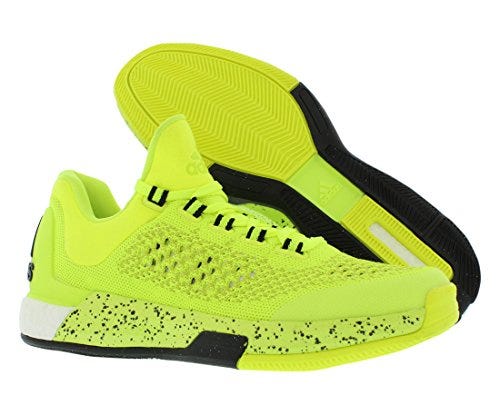adidas Performance Men's 2015 Crazylight Boost Primeknit Shoe,Solar Yellow/Solar Yellow,7 M US