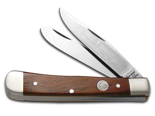 BOKER Tree Brand Cocobolo Wood Trapper Carbon Steel Pocket Knife Knives