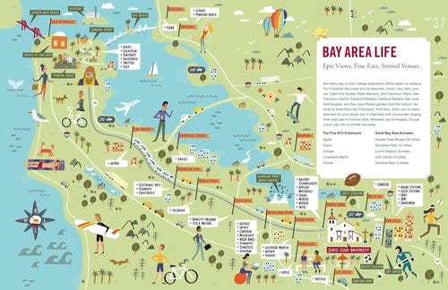 Illustrated Map of the Bay Area