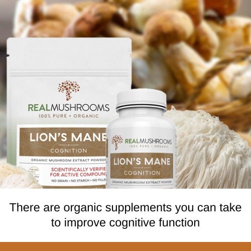 organic supplements to improve cognitive function