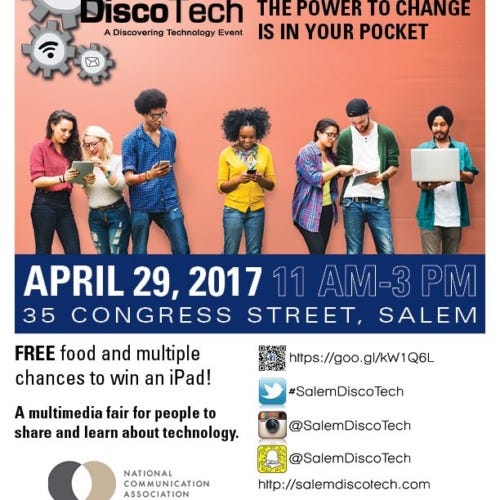 HAVE FUN WITH TECHNOLOGY AT SALEM’S SECOND ANNUAL DISCOTECH!
