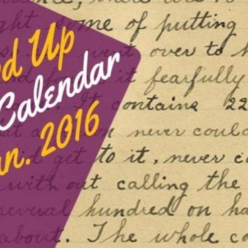 WORD UP! January writing events calendar