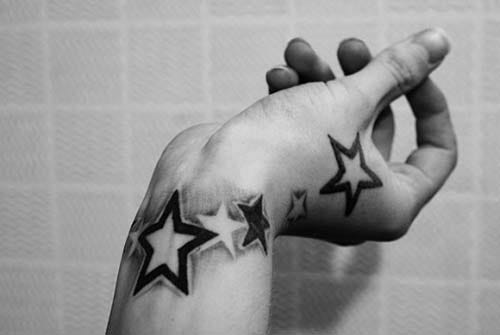 wrist bold stars tattoo wrist multiple star tattoo