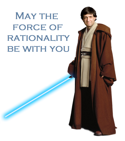 Jedi who fights the darkness of human irrationality