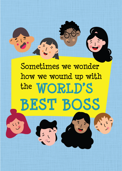 best boss greeting card