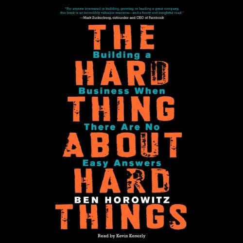 the hard thing about hard things summary
