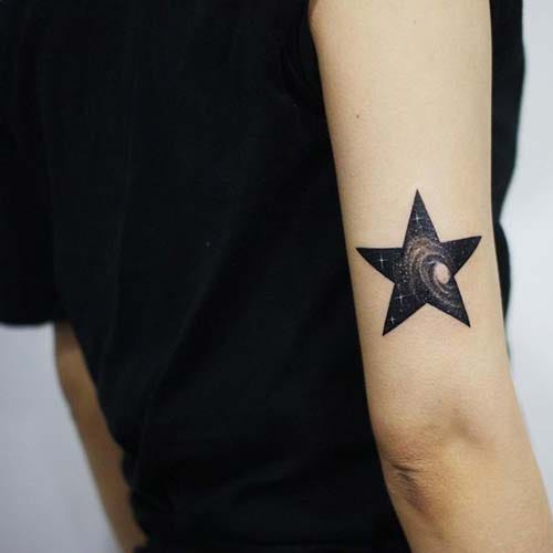 galaxy star tattoo