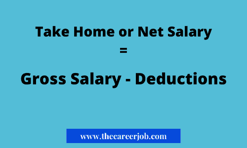 take home salary formula