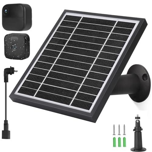 iTODOS Solar Panel Compatible with Blink Outdoor 4 (4th Gen)/Blink Outdoor(3rd Gen)and Blink XT/XT2 Camera, 11.8Ft Outdoor Power Cable and Adjustable Mount,Weatherproof,Aluminum Sturdy and Anti-Aging