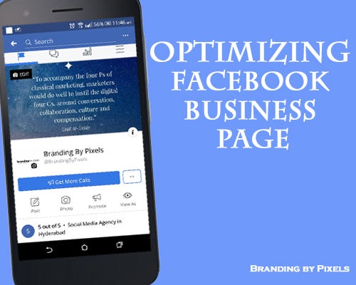 Optimizing Facebook Business Page by Branding by Pixels