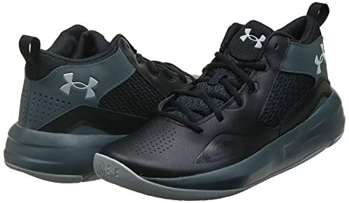 Under Armour mens Lockdown 5 Basketball Shoe, Black (001 Pitch Gray, 9.5 US