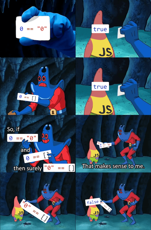 Patric tries to understand JS.