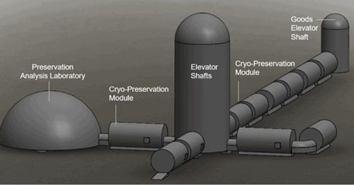 Artist’s impression of a ‘Lunar Ark’