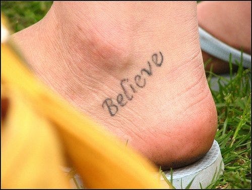 Ankle Tattoo 1023