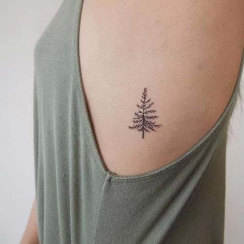 small tree tattoo