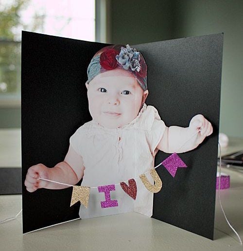 create a pop up card with your favorite photo.