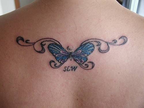 1077 butterfly tattoo