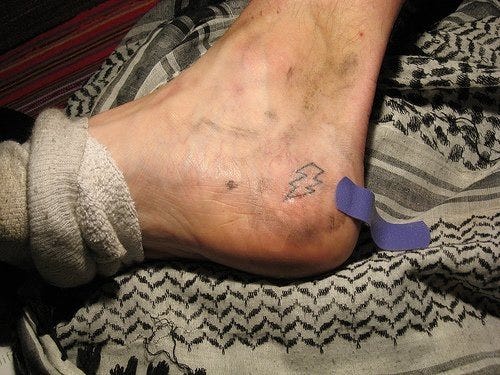 Ankle Tattoo 1044