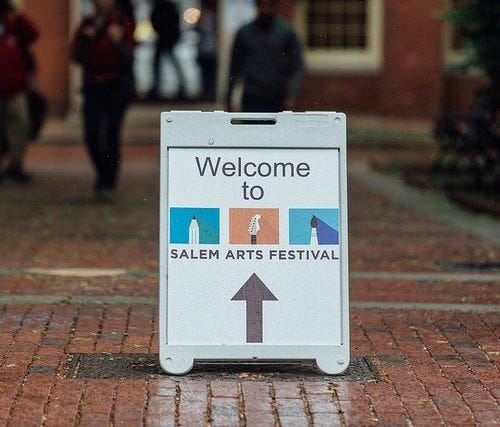 Salem Arts Festival Sign