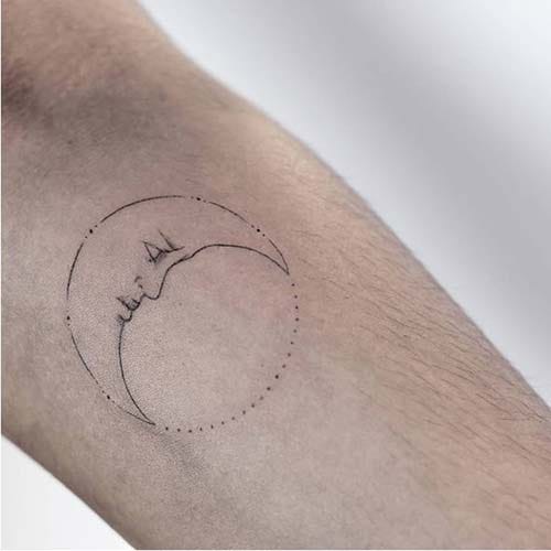 moon tattoo male moon tattoo for men