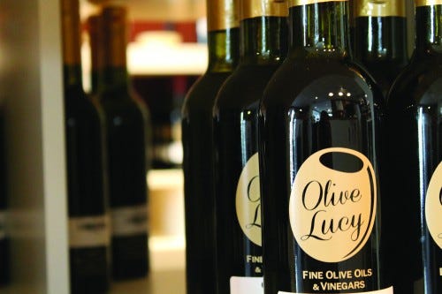 JACK FIRNENO / WIRE PHOTO Olive Lucy in Huntingdon Valley specializes in almost 60 different ultra premium, flavor-infused olive oils and vinegars.