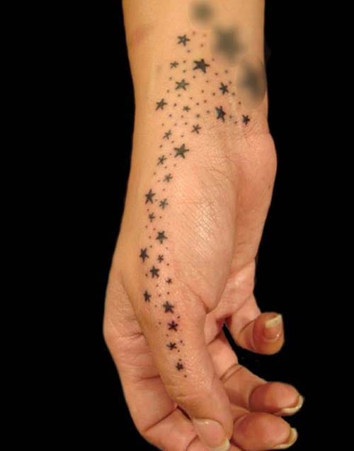 multiple star tattoo