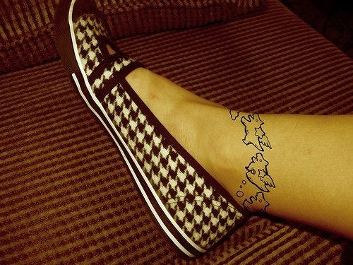 Ankle Tattoo 1016