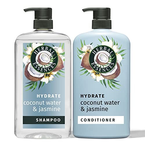 Herbal Essences Shampoo and Conditioner Set for Dry Hair with Coconut Water and Jasmine, 29.2 Fl Oz
