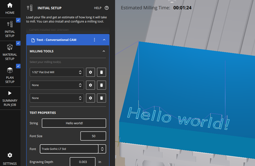 The Bantam Tools Milling Machine Software