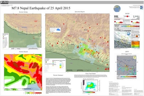 Nepal earthquake poster. (Courtesy: US Geological Survey)