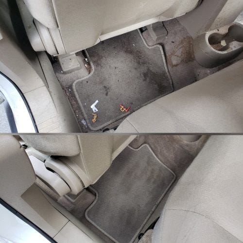 Interior Car Detail carpet cleaning 2