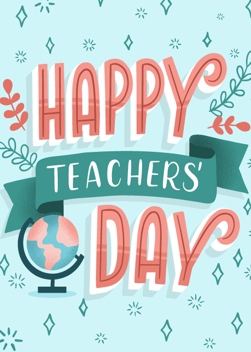 Teacher appreciation day thank you ecard