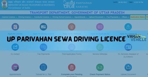 UP Parivahan Sewa Driving License