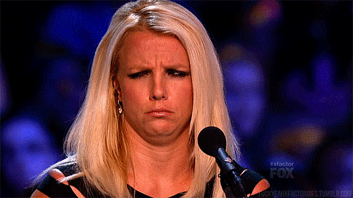 britney spears making a confused face