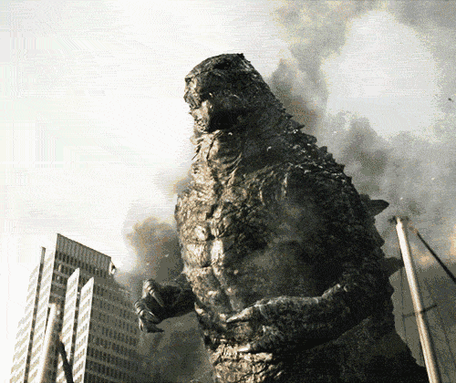 Godzilla raging