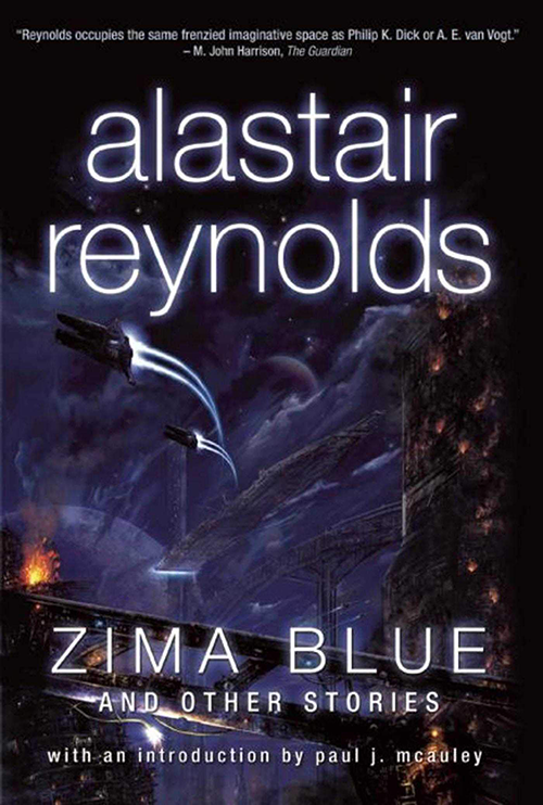 Cover of the book Zima Blue and Other Stories by Alastair Reynolds.