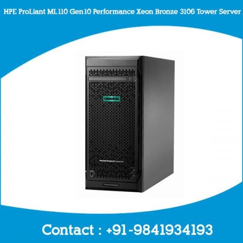 HPE ProLiant ML110 Gen10 Performance Xeon Bronze 3106 Tower Server